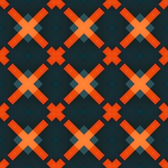 Grunge seamless pattern with vintage England flag art geometric cross design, red and blue argyle color squares, and texture for wallpaper, fabric, or backdrop decoration