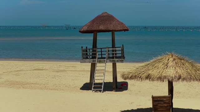 Tropical beach in Wushi Town