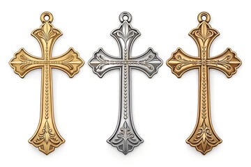 golden crown isolated on white