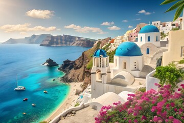santorini island greece © Muhammad