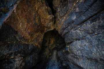 Abstract background of Pancake Rock from sedimentary process in tropical rainforest island