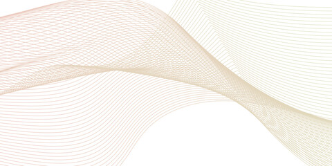 Dynamic minimal sound brown line. Abstract glowing white slow speed stripe sound blend line smooth flow soundwave curve energy gradient vector futuristic digital outline line science design.	