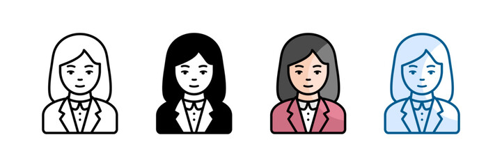 Manager Icon Set Multiple Style Collection