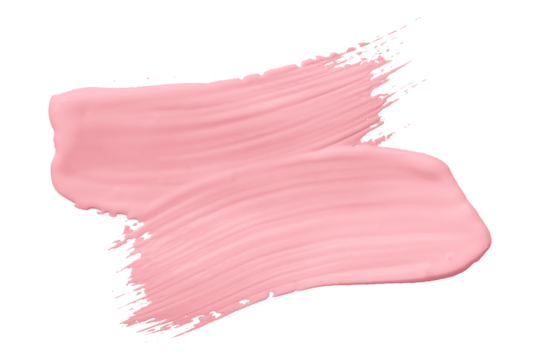 Pink brush isolated on transparent background