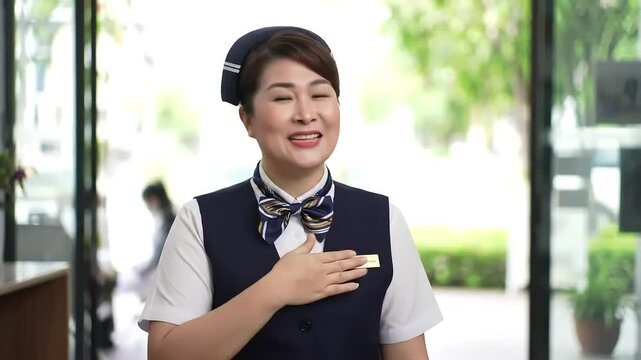 Hotel Greeter Welcomes You with a Smile Hospitality at its Finest