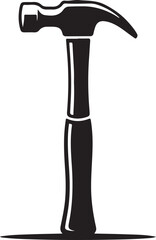 silhouette image of HAMMER with transparent background
