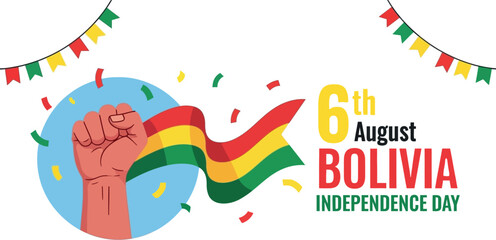 Bolivia independence day august th celebration background