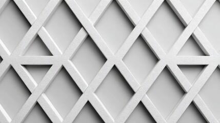 Abstract, geometric pattern of white, diamond-shaped panels