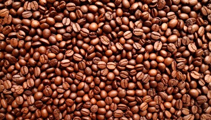 Roasted coffee beans, close-up