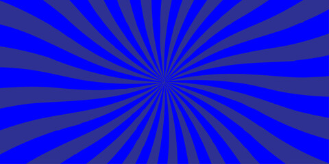 retro background with rays sunburst sunbeam blue pattern texture design.	