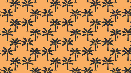 Palm tree vector pattern design