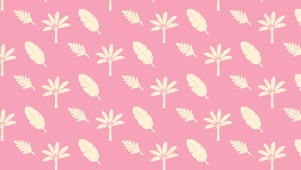Palm tree vector pattern design