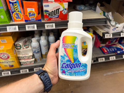 Calgon Water Softener bottle

