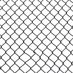 Fototapeta premium A dark seamless chain link fence pattern, ideal for backgrounds, overlays, or design elements related to security, boundaries, and industrial themes.