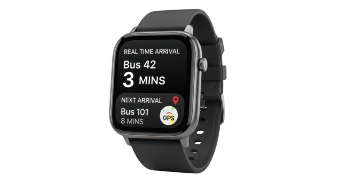 digital smartwatc isolated on white