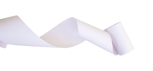 paper roll on white background