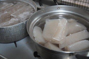 	こんにゃくを作る様子