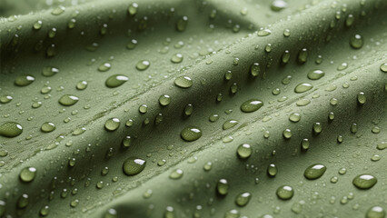 Detailed display of water-resistant fabric function