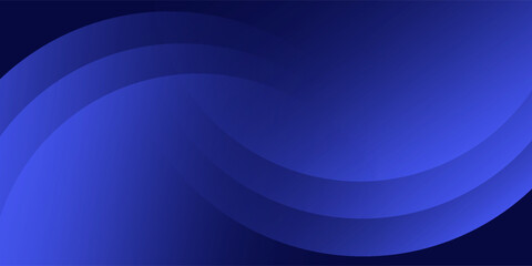 Dynamic shape composition on a blue abstract background. Vector illustration.