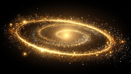 Golden spiral galaxy