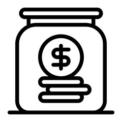 Pension Funds Line Icon – Business Asset Classification