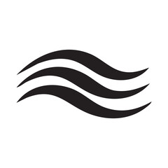 Wavy Lines Flow Vector Icon