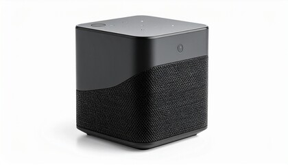 Obraz premium black speaker isolated on white background