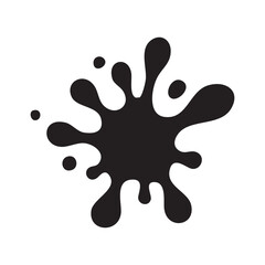 Ink Splash Blot Vector Icon Design