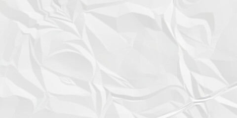 White abstract crumple obsolete billboard rumple. wrinkle ripped creased white crumple aged closeup craft document grunge recycling paper background.	
