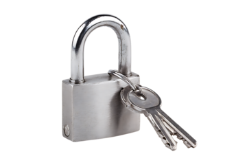 Secure your assets with this padlock and keys, offering safety and protection for your valuable possessions or confidential data, ensuring peace of mind in a uncertain world