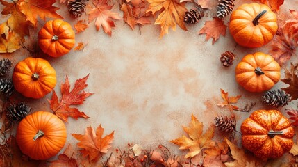 Watercolor of autumn elements set with Pumpkins,maple leaves,mushrooms,sunflower,Collection autumn seasonal holidays design,Thanksgiving,Halloween,Handmade art,party posters,decorate your artwork.