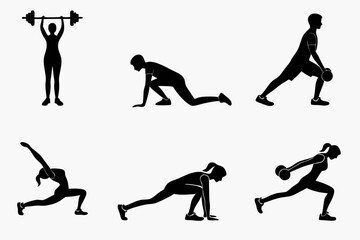 silhouettes of people