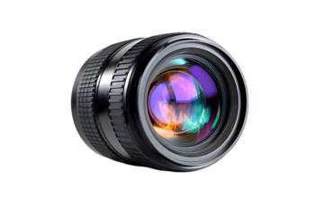 Capture stunning images with this professional camera lens, showcasing vibrant reflections and precision engineering for photographers seeking high-quality equipment