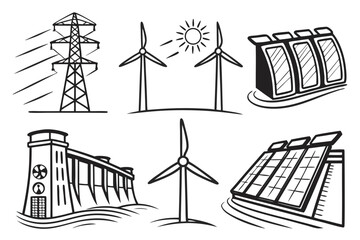 Fototapeta premium wind power plant