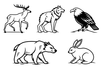 set of animals
