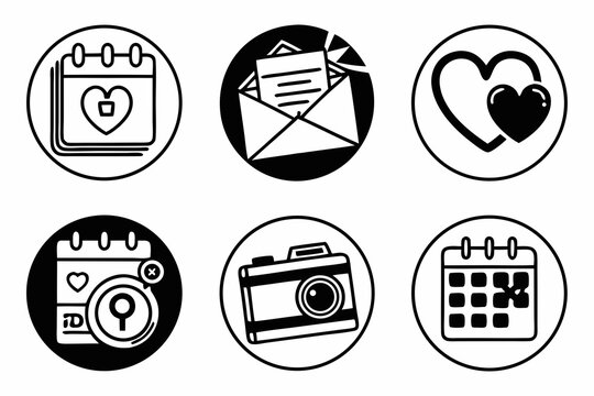 set of icons