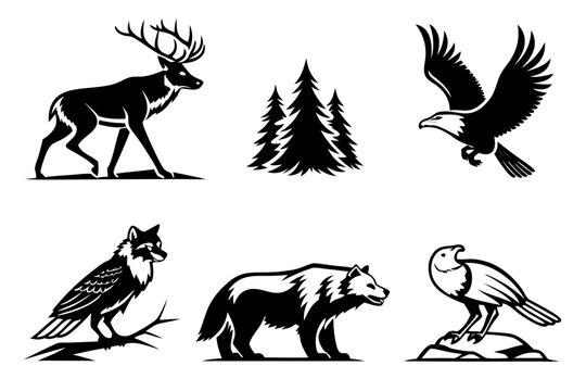 set of animals