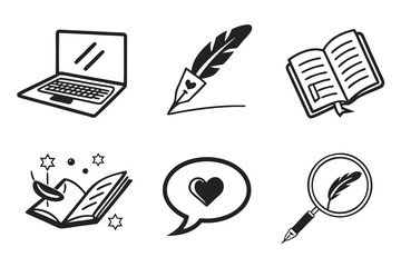 vector set of computer icons