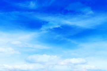 Fototapeta premium Blue sky with clouds background
