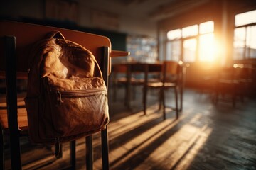 Empty Classroom Sunlight