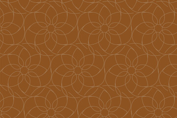 Linear Luxe luxury seamless  geometric pattern thin floral line