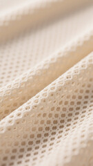 Close-up of grid breathable fabric