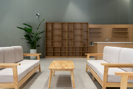 chari and desk in modern living room