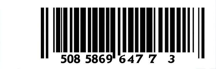 Bar code with numbers (1)
