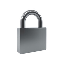 Fototapeta premium A metallic padlock against a black background.