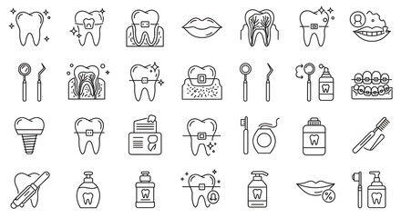 Vector illustration of people icons set showing different professions