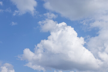 Blue sky with white clouds, abstract and background