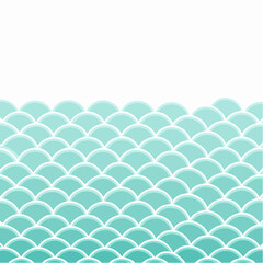 Fish scale and mermaid background
1