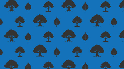 Obraz premium PEEPAL tree vector pattern design