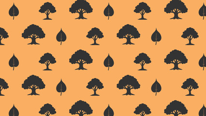 PEEPAL tree vector pattern design